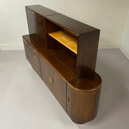 Notenhouten Dressoir met Bar van A.A. Patijn voor Zijlstra, 1950s