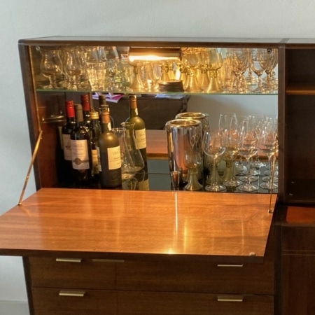 Notenhouten Dressoir met Bar van A.A. Patijn voor Zijlstra, 1950s