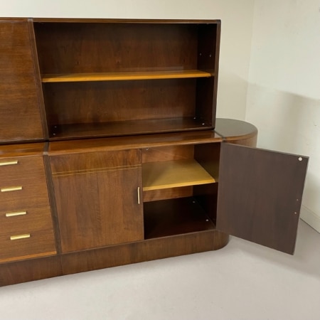 Notenhouten Dressoir met Bar van A.A. Patijn voor Zijlstra, 1950s