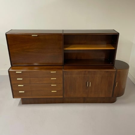 Notenhouten Dressoir met Bar van A.A. Patijn voor Zijlstra, 1950s