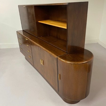 Notenhouten Dressoir met Bar van A.A. Patijn voor Zijlstra, 1950s