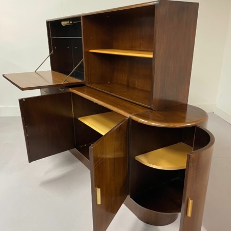 Notenhouten Dressoir met Bar van A.A. Patijn voor Zijlstra, 1950s