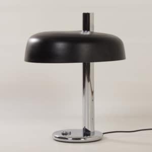 Zwarte Tafellamp van Heinz F.W. Stahl voor Hillebrand, 1970s