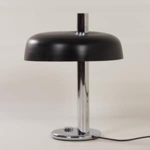 Zwarte Tafellamp van Heinz F.W. Stahl voor Hillebrand, 1970s