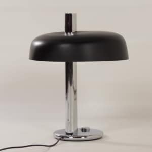 Zwarte Tafellamp van Heinz F.W. Stahl voor Hillebrand, 1970s