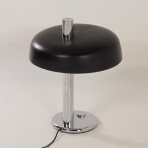 Zwarte Tafellamp van Heinz F.W. Stahl voor Hillebrand, 1970s