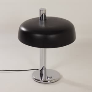Zwarte Tafellamp van Heinz F.W. Stahl voor Hillebrand, 1970s