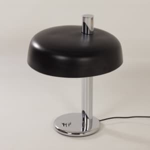Zwarte Tafellamp van Heinz F.W. Stahl voor Hillebrand, 1970s