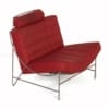 Rode Volare Fauteuil met Hocker van Jan Armgard voor Leolux, 2012