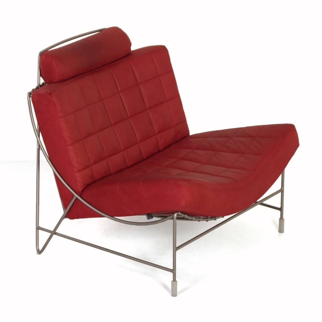 Rode Fauteuil van Armgard voor Leolux, 2012