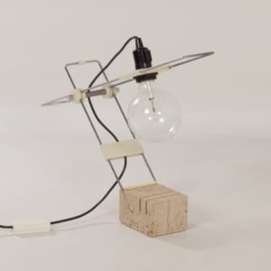 Italiaanse Travertine Tafellamp van Fratelli Mannelli, 1970s