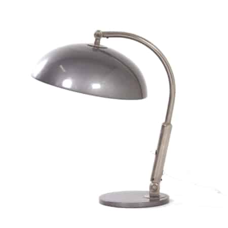 Bureaulamp Model 144 van H. Busquet voor Hala, 1950s | Zilvergrijs