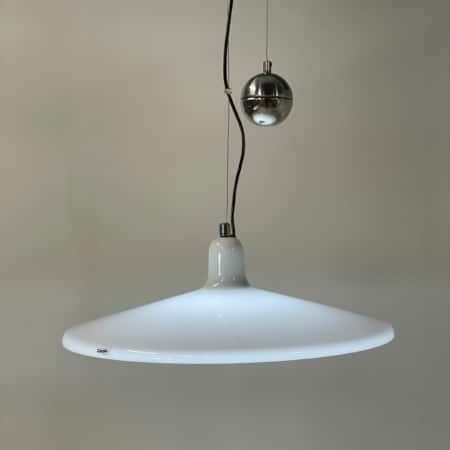 Grote Manta Hanglamp van Franco Bresciani voor iGuzzini, 1970s &#8211; In Hoogte Verstelbaar