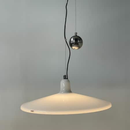 Grote Manta Hanglamp van Franco Bresciani voor iGuzzini, 1970s &#8211; In Hoogte Verstelbaar