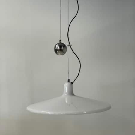 Grote Manta Hanglamp van Franco Bresciani voor iGuzzini, 1970s &#8211; In Hoogte Verstelbaar