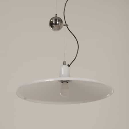 Grote Manta Hanglamp van Franco Bresciani voor iGuzzini, 1970s - In Hoogte Verstelbaar
