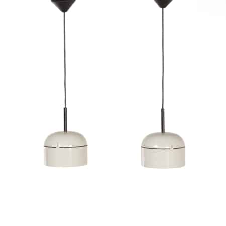 Set Hanglampen van Arnold Berges voor Staff Leuchten, 1970s - Parelgrijs
