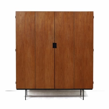 Teak Kledingkast KU14 van Cees Braakman voor Pastoe, 1950s