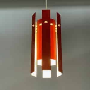 Rode Cocktail Hanglamp van Henning Rehhof voor Fog &#038; Morup, 1970s