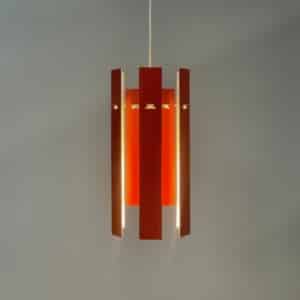 Rode Cocktail Hanglamp van Henning Rehhof voor Fog &#038; Morup, 1970s