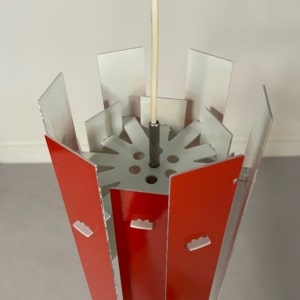 Rode Cocktail Hanglamp van Henning Rehhof voor Fog &#038; Morup, 1970s