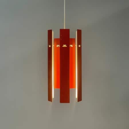 Rode Cocktail Hanglamp van Henning Rehhof voor Fog & Morup, 1970s