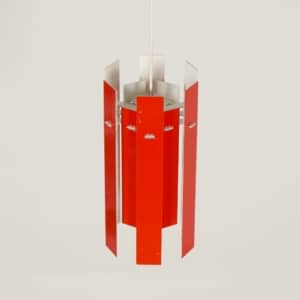 Rode Cocktail Hanglamp van Henning Rehhof voor Fog &#038; Morup, 1970s