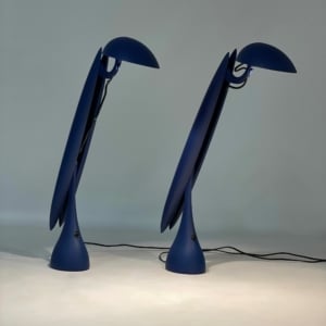 Paar Reiger &#8216;Heron&#8217; Tafellampen van Isao Hosoe voor Luxo, 1990s