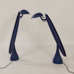 Paar Reiger &#8216;Heron&#8217; Tafellampen van Isao Hosoe voor Luxo, 1990s