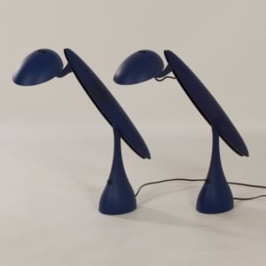 Paar Reiger &#8216;Heron&#8217; Tafellampen van Isao Hosoe voor Luxo, 1990s