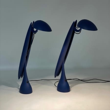 Paar Reiger 'Heron' Tafellampen van Isao Hosoe voor Luxo, 1990s