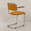 201 Buisstoel met Gele Ribstof van W. Gispen voor GISPEN, 1950s