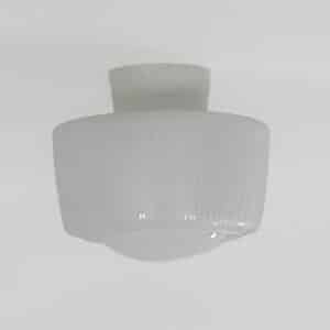Vintage Plafondlamp met Twee Glazen Kappen van Niko, 1960s
