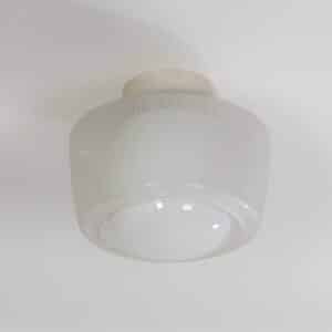 Vintage Plafondlamp met Twee Glazen Kappen van Niko, 1960s