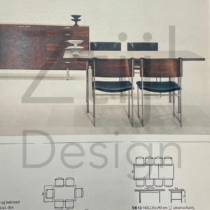 Eettafel TR 13 van Cees Braakman voor Pastoe, 1960s