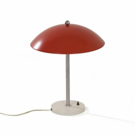 Rode 5015 Bureaulamp van W.H. Gispen voor Gispen, 1950s