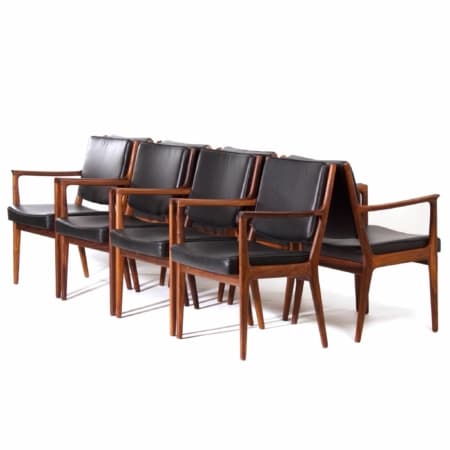 Eetkamerstoelen van Karl Erik Ekselius voor J.O. Carlsson, 1960s - 8 stuks