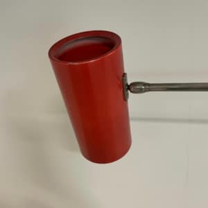 Rode Wandlamp Model 39 van Willem Hagoort voor Hagoort Lampen, 1960s