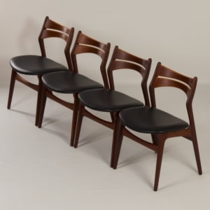 Teak Eetkamerstoelen van Erik Buck voor CHR. Christensens, 1960 &#8211; Set van 4
