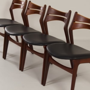 Teak Eetkamerstoelen van Erik Buck voor CHR. Christensens, 1960 &#8211; Set van 4