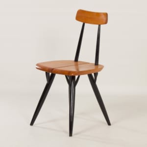 Vroege Pirkka Stoelen van Ilmari Tapiovaara voor Laukaan Puu, 1950s | Set van 3