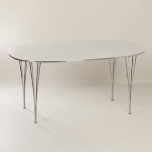 Super Elliptical Eettafel van Piet Hein en Bruno Mathsson voor Fritz Hansen, 1970s