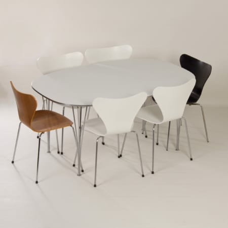 Super Elliptical Eettafel van Piet Hein en Bruno Mathsson voor Fritz Hansen, 1970s