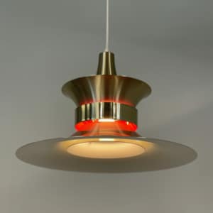 Deense Hanglamp van Bent Nordsted voor Lyskaer Belysning, 1970s