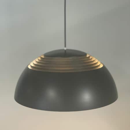 Bruine AJ Hanglamp van Arne Jacobsen voor Louis Poulsen, 1980s