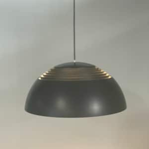 Bruine AJ Hanglamp van Arne Jacobsen voor Louis Poulsen, 1980s