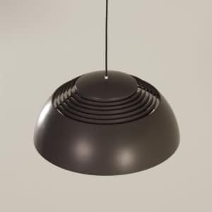 Bruine AJ Hanglamp van Arne Jacobsen voor Louis Poulsen, 1980s