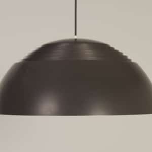 Bruine AJ Hanglamp van Arne Jacobsen voor Louis Poulsen, 1980s