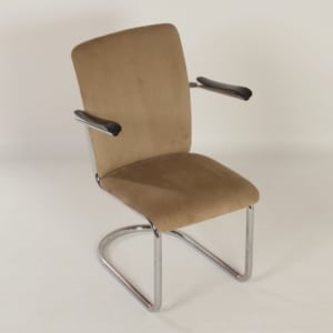 Fauteuil van Toon de Wit voor De Wit, 1940s &#8211; Nieuwe Beige Rib