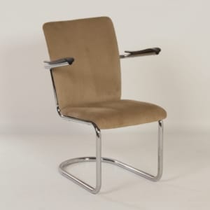 Fauteuil van Toon de Wit voor De Wit, 1940s &#8211; Nieuwe Beige Rib